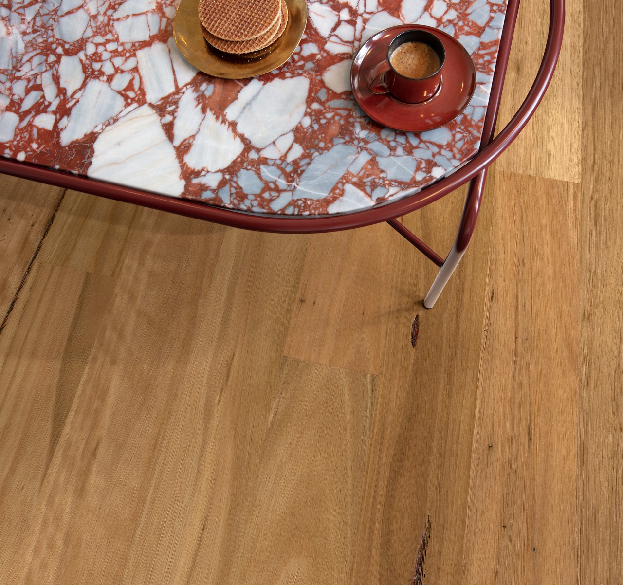 Brushed blackbutt 2 strip matt