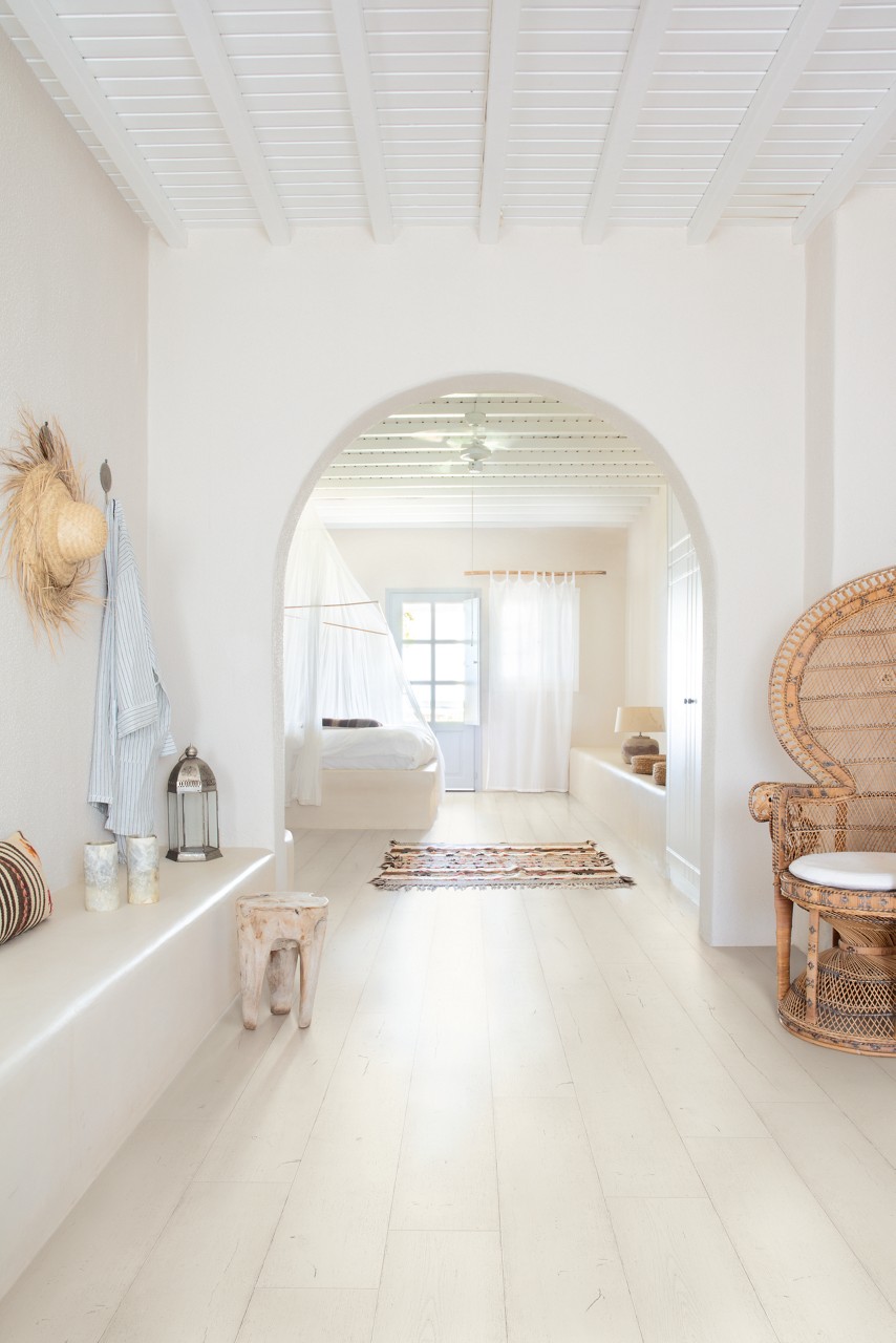 Painted oak white