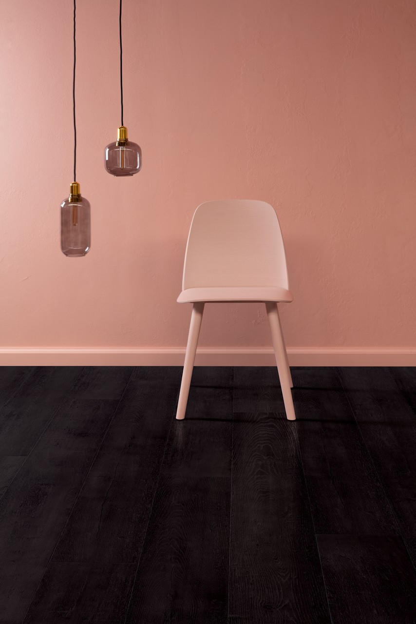 Painted oak black