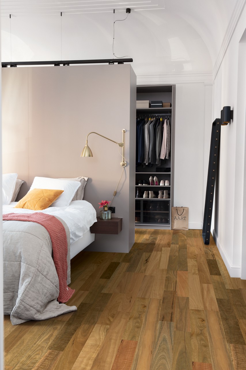 Brushed spotted gum 2 strip matt